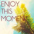Glasbild Enjoy, ca. 30x30x2cm - Multicolor, LIFESTYLE, Glas (30/30/2cm)