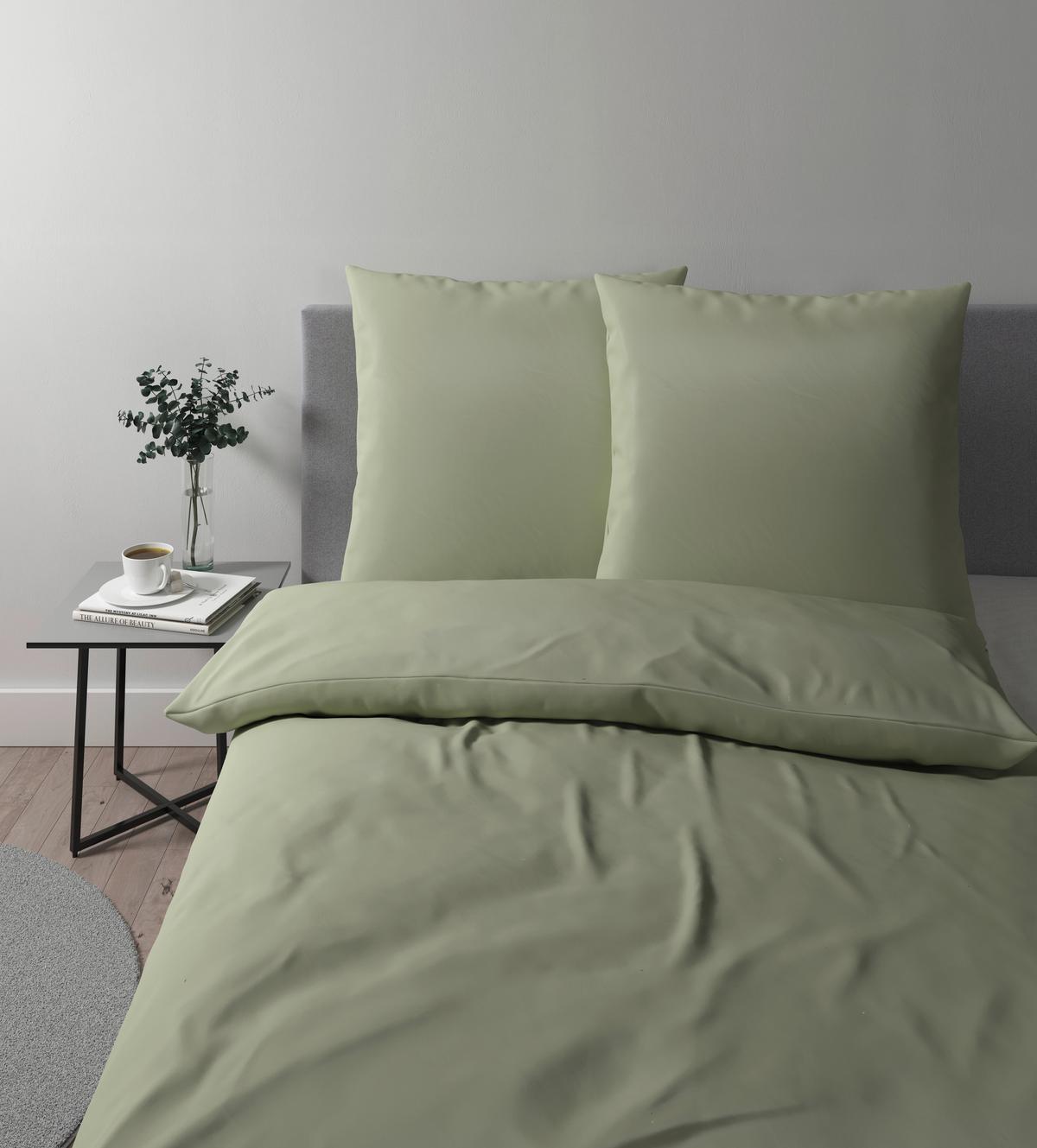 Bettwäsche Alex Uni XXL ca. 200x220cm - Hellgrün, MODERN, Textil (200/220cm) - Premium Living