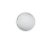 Fali Tükör Kerek Britta - aranyszínű/átlátszó, Modern, Üveg/fém (80cm)