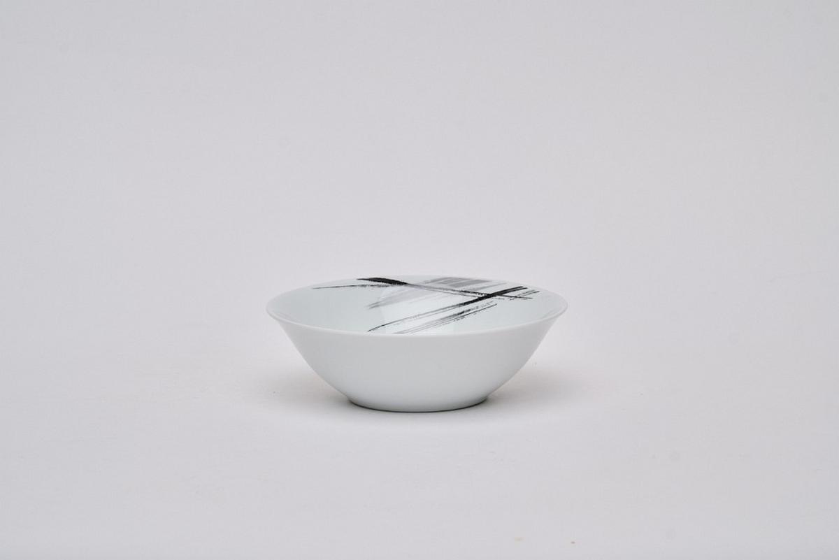 SERWIS OBIADOWO-ŚNIADANIOWY ROMA - czarny/biały, Basics, ceramika - Novel