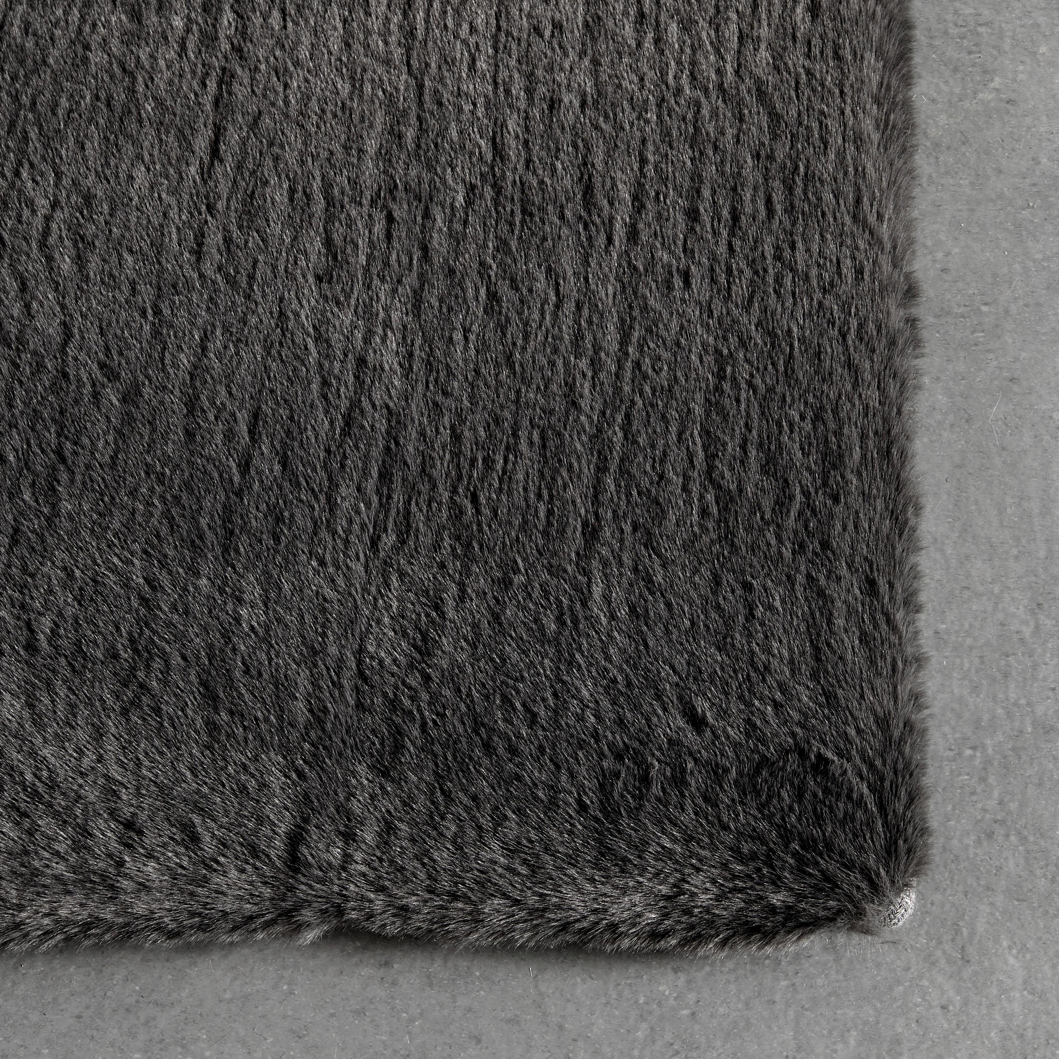 KONSTFÄLL CAROLINE 4 - mörkgrå, Modern, textil (200/290cm) - Mömax
