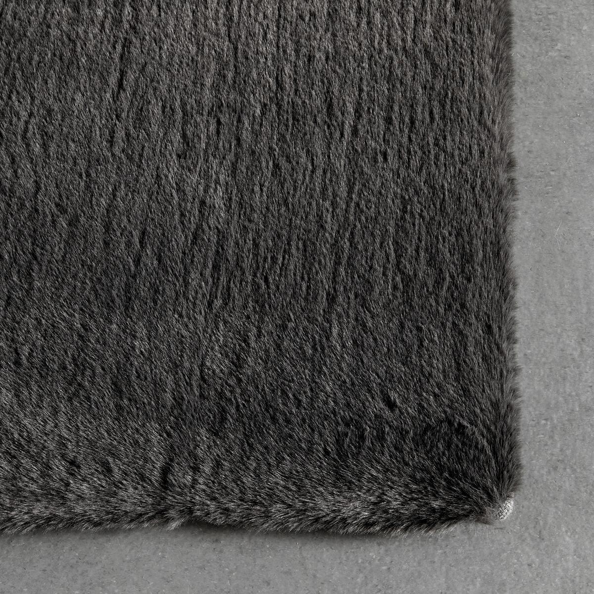 Kunstfell Caroline 4 Dunkelgrau ca. 200x290cm - Dunkelgrau, MODERN, Textil (200/290cm) - Mömax