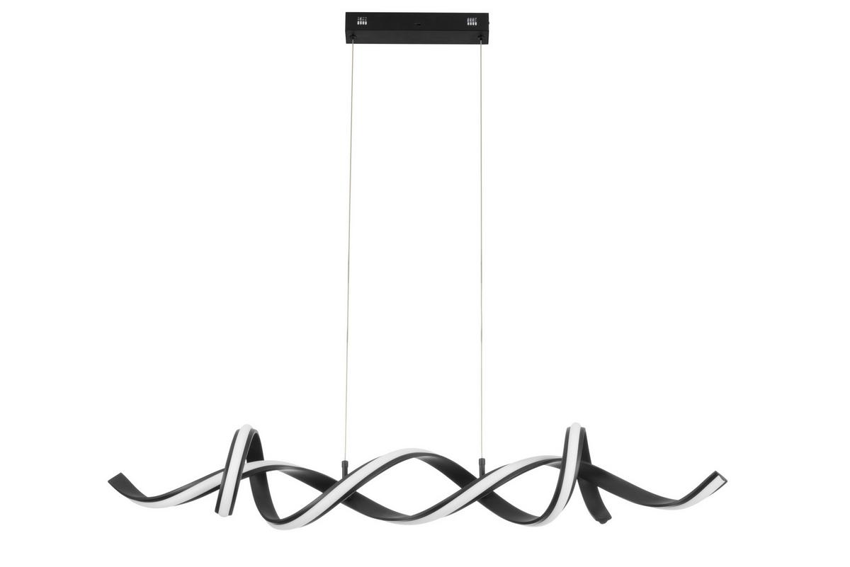 LAMPA WISZĄCA LED BRACKNELL *SBN* - czarny, Design, tworzywo sztuczne/metal (120/22/120cm) - Novel