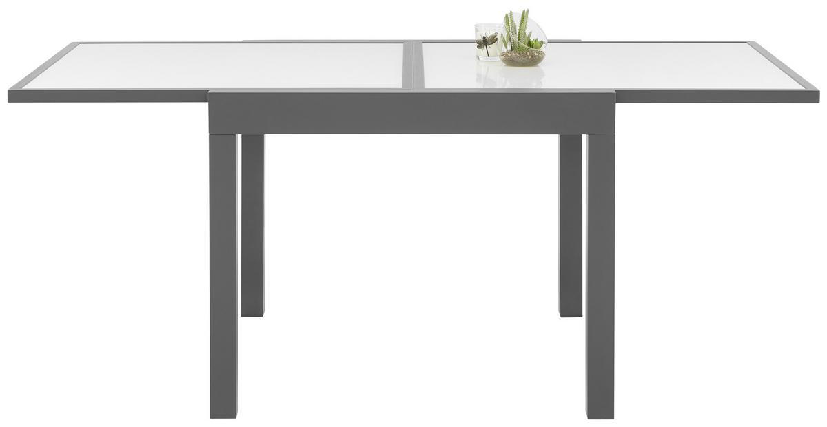 Vrtna Miza Atlanta 2 - antracit, Moderno, kovina/steklo (90-180/75/90cm) - Modern Living