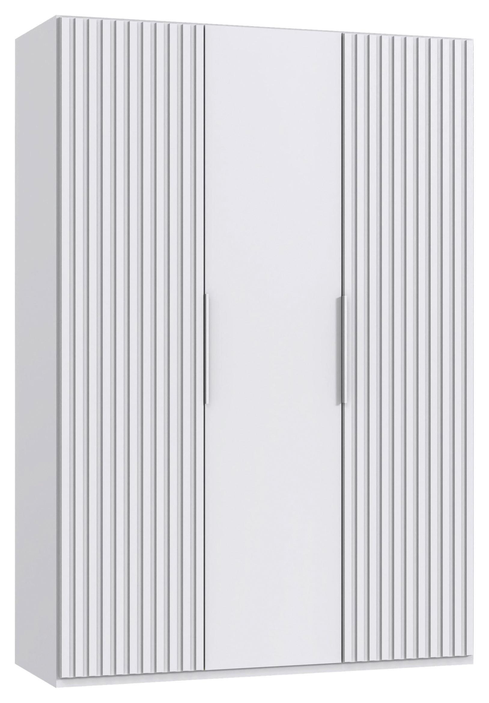 Ormar S Klasičnim Vratima Andorra - bijela, Moderno, drvni materijal/metal (150/216/58cm) - Modern Living