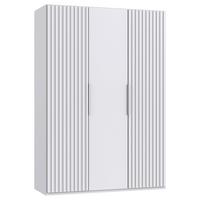 Ormar S Klasičnim Vratima Andorra - bijela, Moderno, drvni materijal/metal (150/216/58cm) - Modern Living