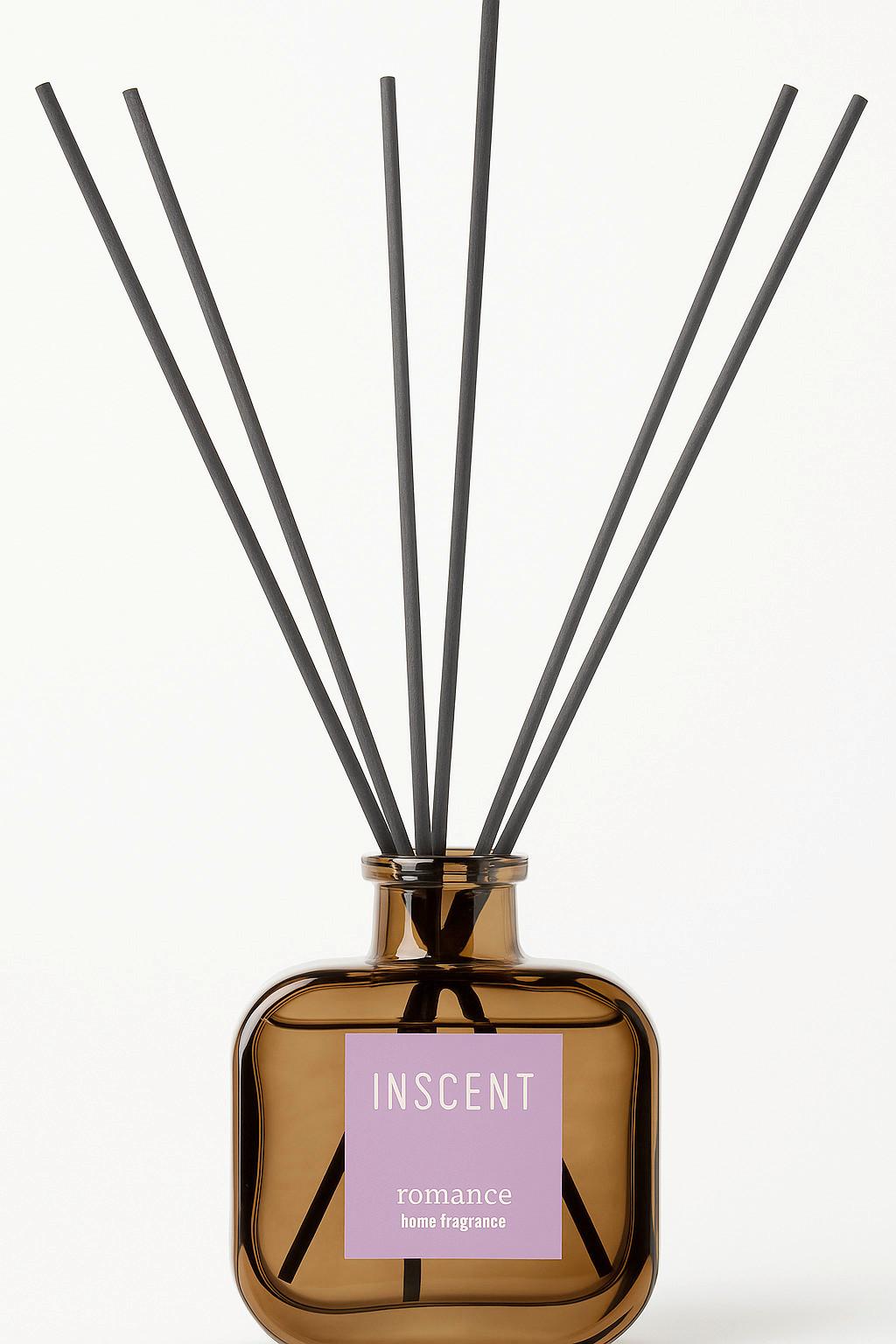 Raumduft Romance Rosa ca. 200l - Violett, KONVENTIONELL, Glas (200ml) - Inscent