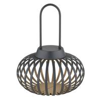 Akku-Tischleuchte Allegra Anthrazit/Weiß max. 1 Watt - Anthrazit, MODERN, Kunststoff/Metall (20,5/25,5cm) - Globo