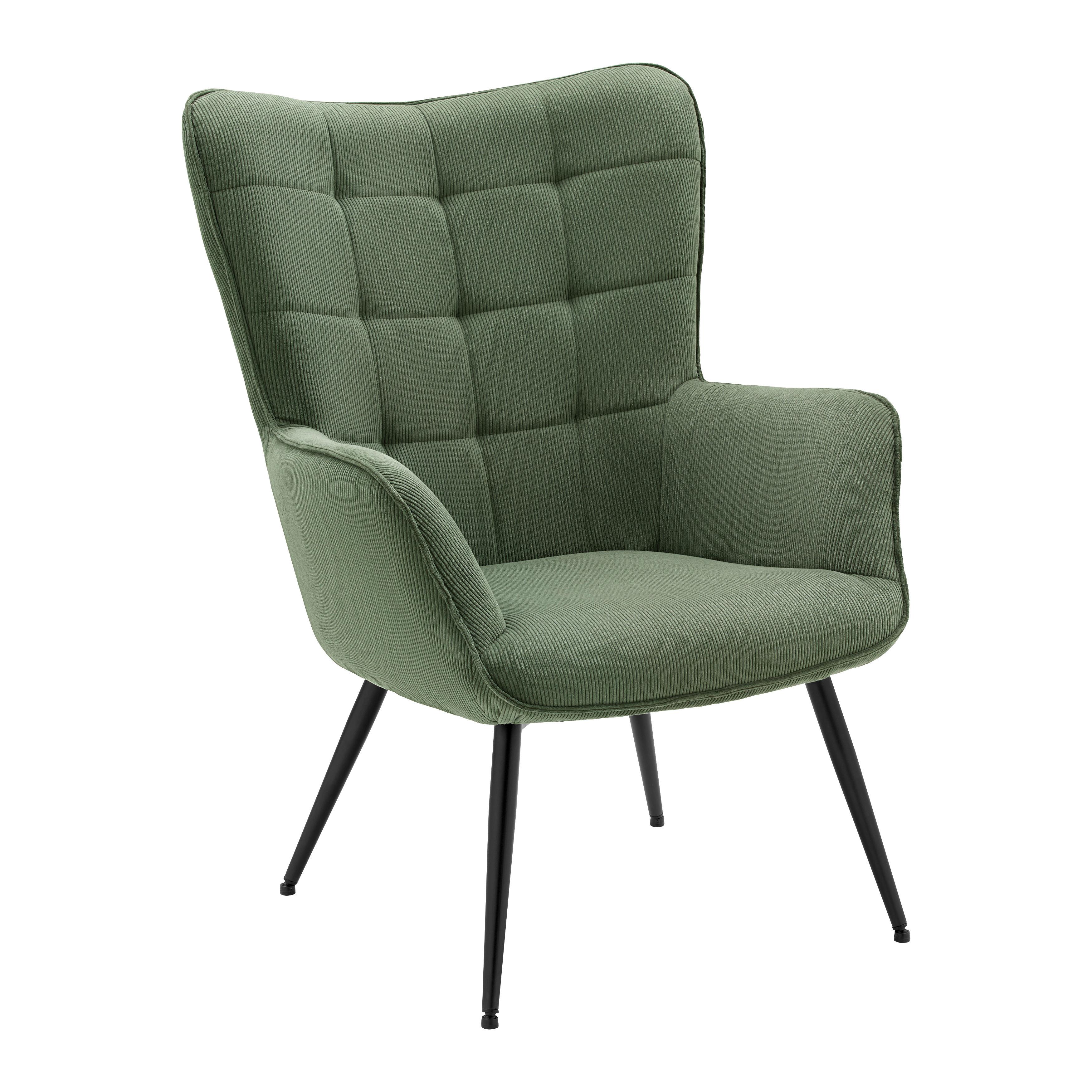 Fotoliu GUNVOR - verde, Modern, lemn/metal (73ml) - Mömax