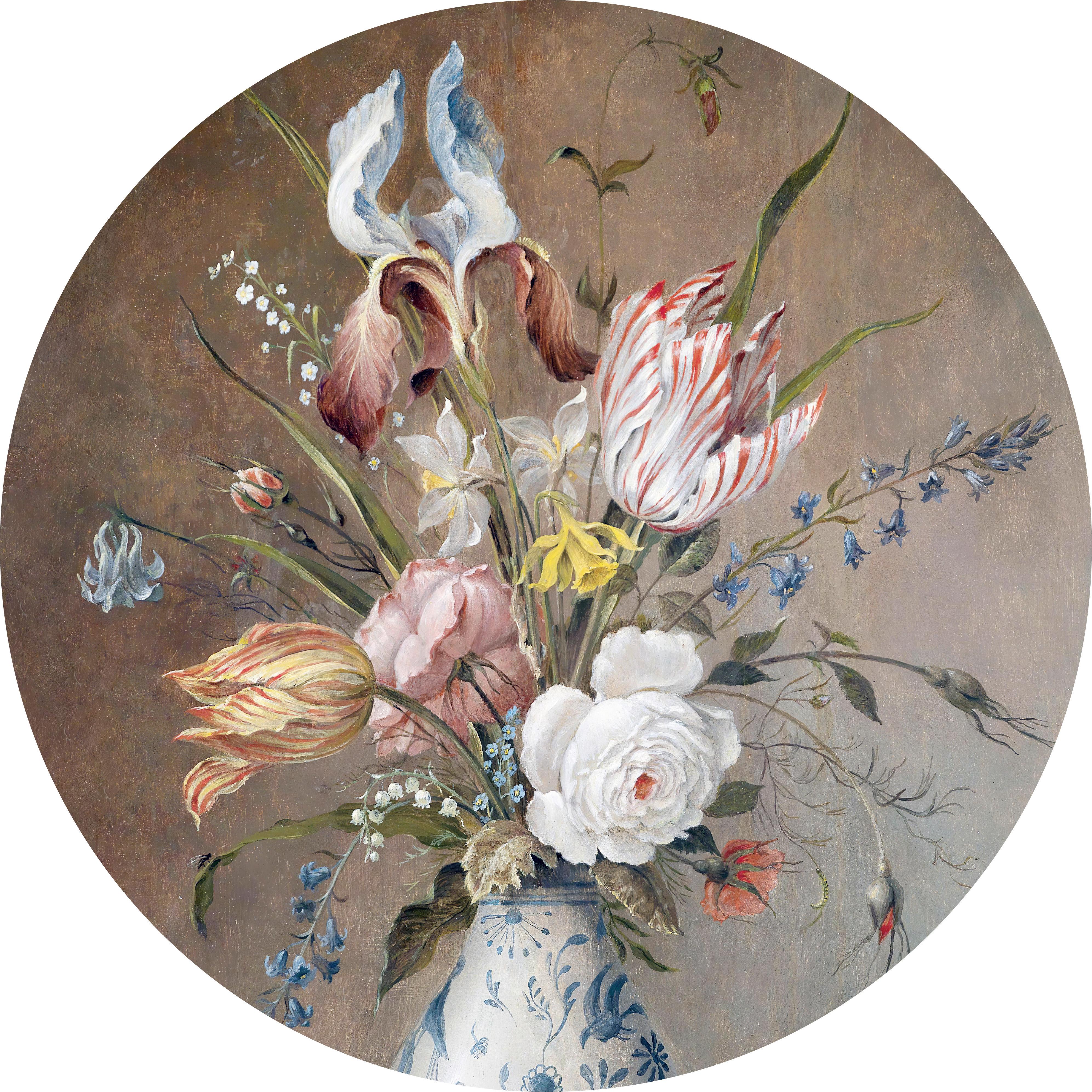 METALLBILD STILLEBEN MIT BLUMEN - Basics, Metall (40/0.3cm)