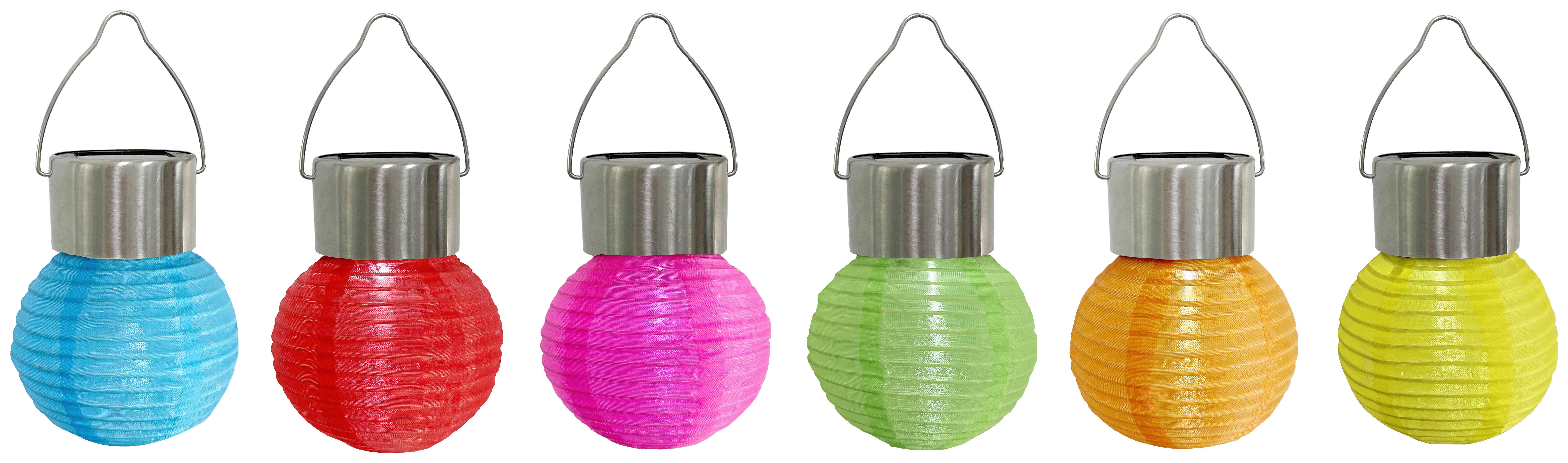 Solarleuchte Buto diverse Farben max. 0,06 Watt - Blau/Gelb, Konventionell, Kunststoff/Textil (7/12cm) - Modern Living