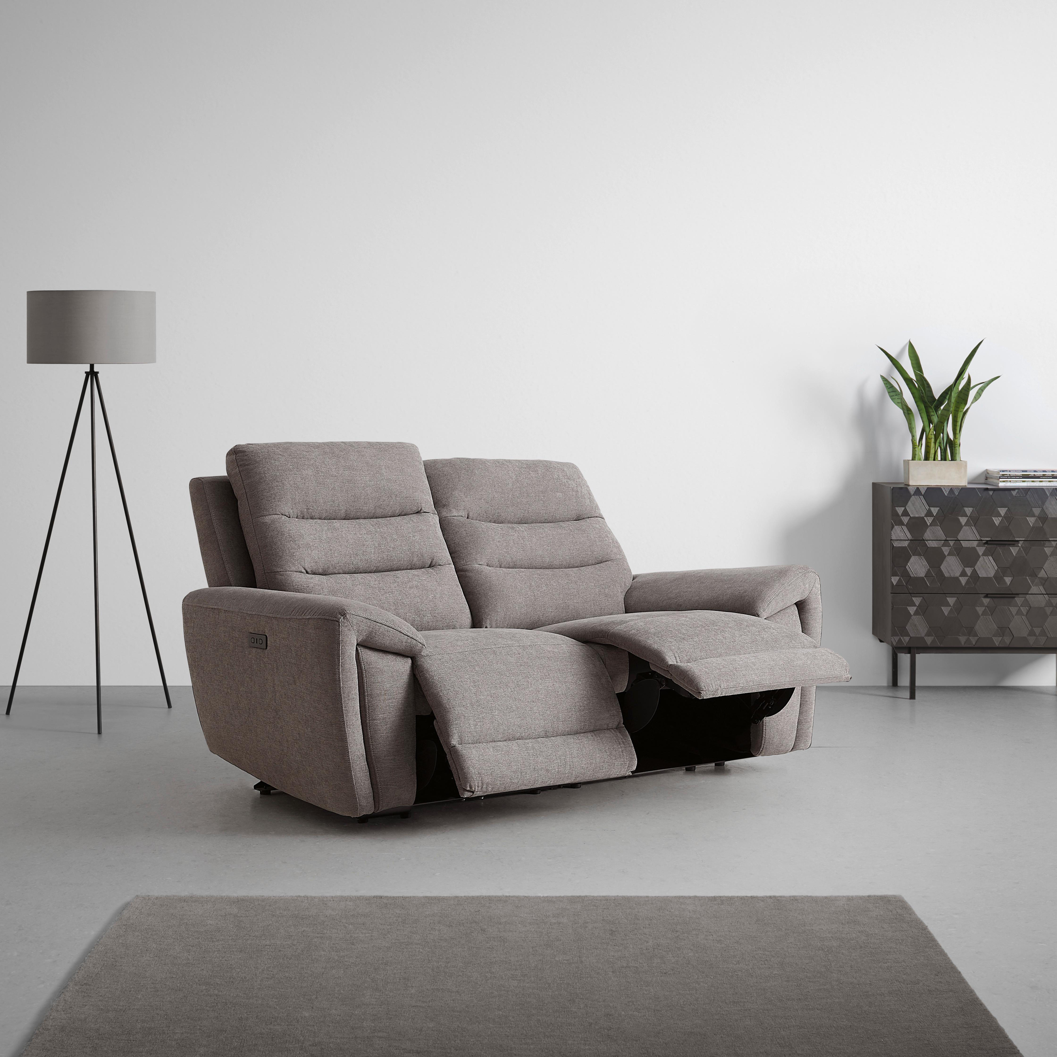 2-SITS SOFFA KNUT - grå/svart, Klassisk, textil (169/94/100cm) - Mömax