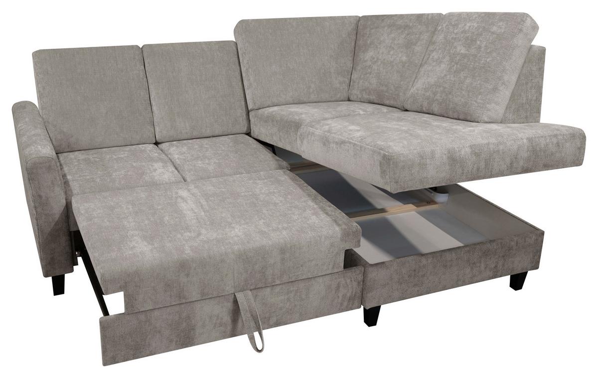 Kutna Garnitura Alton - crna/taupe, Konvencionalno, drvo/tekstil (211/91/166cm) - Modern Living