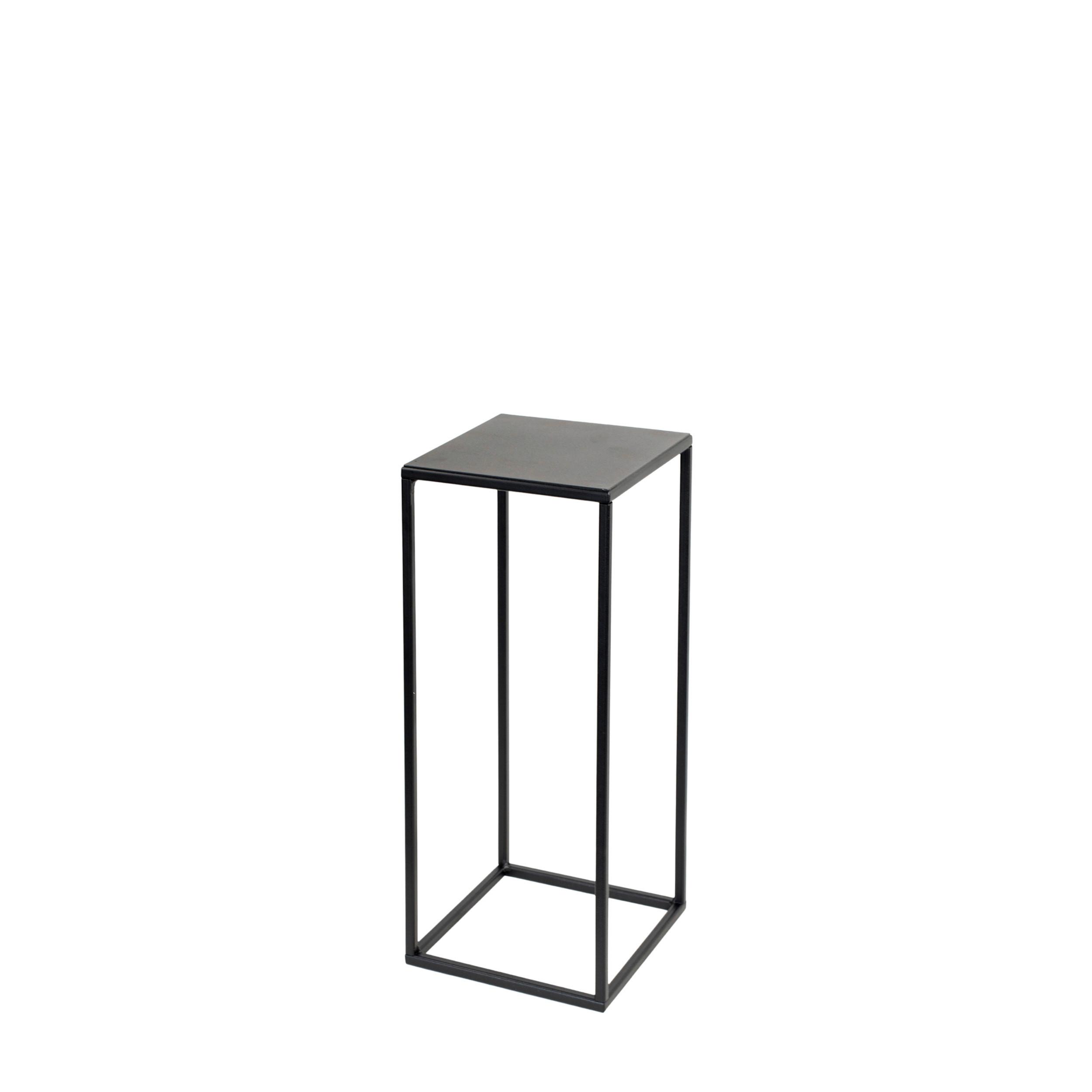 Blumenständer Schwarz - Schwarz, Basics, Metall (19/47/19cm)