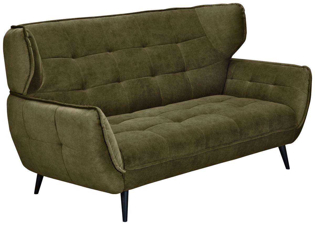 Kétszemélyes Kanapé Ariana - olívazöld, Modern, textil (191/105/98cm)