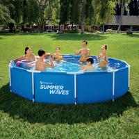 Medence Merevfalú Summer Waves - kék, fém (366/76cm) - Best Price