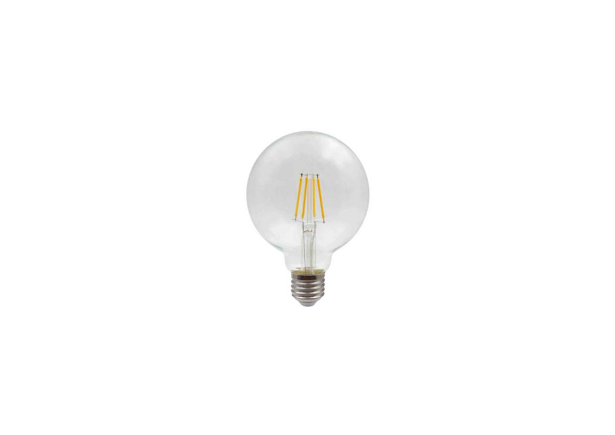 Led Fényforrás 7w E27 - átlátszó, Üveg (9,5cm) - Globo