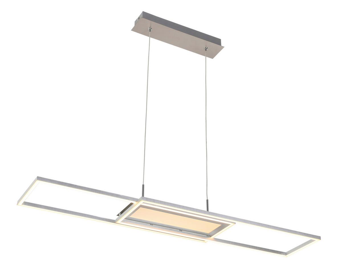 LAMPA WISZĄCA LED NOYA *SBN*SH* - kolor aluminiowy, Trend, tworzywo sztuczne/metal (105/27cm) - Novel