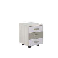 Predalnik Na Kolescih Sephora, Siva, Olivno Zelena - barve srebrnega hrasta/svetlo siva, Moderno, umetna masa/les (43/55/46cm) - Modern Living
