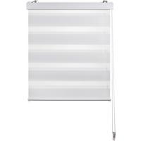 ROLETA PODWÓJNA ELEMENTS - biały/przezroczysty, Basics, tkanina (70/160cm) - Boxxx