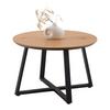 TABLE BASSE BRAVA -BASED- - couleur naturelle/noir, MODERN, matériau en bois/métal (70/45cm) - Based