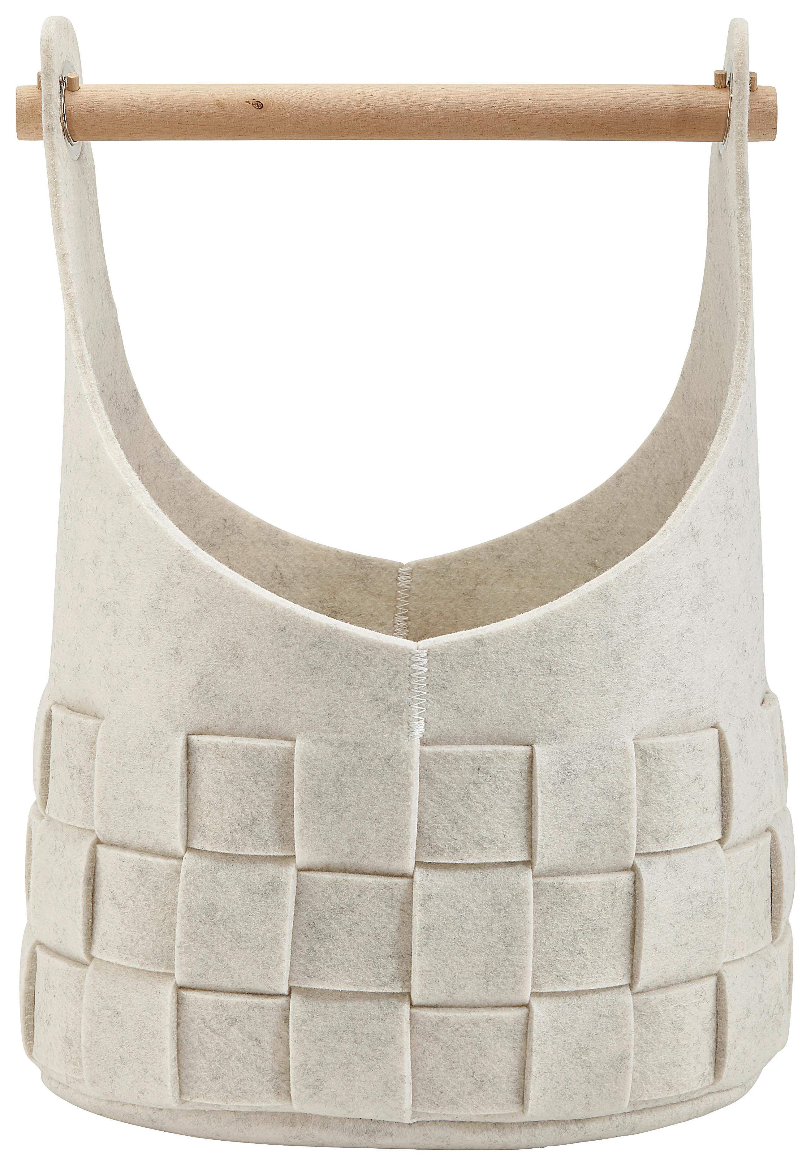 Korb Cui in Beige Höhe ca. 45 cm - MODERN, Textil (30/22/45cm) - Bessagi Home