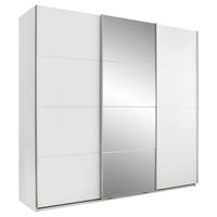 Ormar S Kliznim Vratima Carano - bijela/boje aluminija, Konvencionalno, staklo/drvni materijal (215/204/63cm) - Modern Living