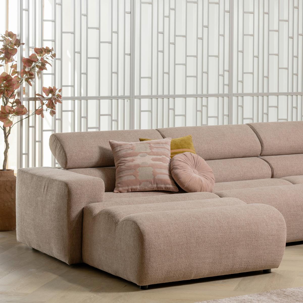 Ecksofa Novi Taupe S: 173x300cm - Taupe/Schwarz, Design, Kunststoff/Textil (173/300cm) - Livetastic