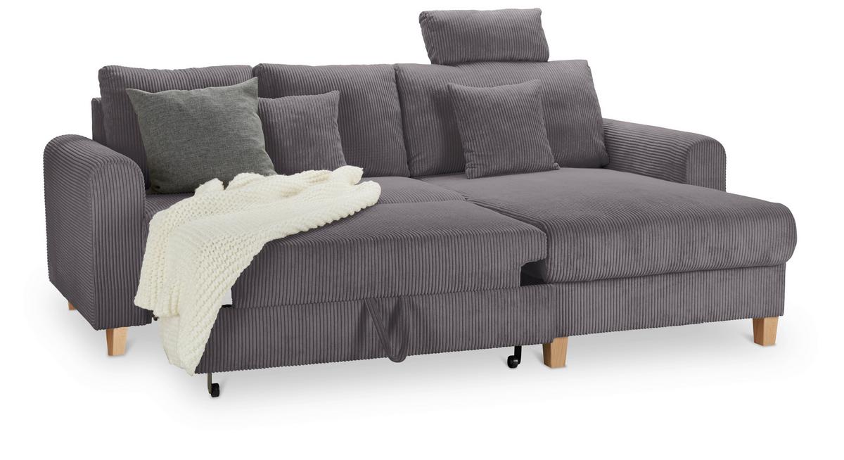 Coltar LILLE - grafit, Modern, textil (232/110/156cm) - Best Price