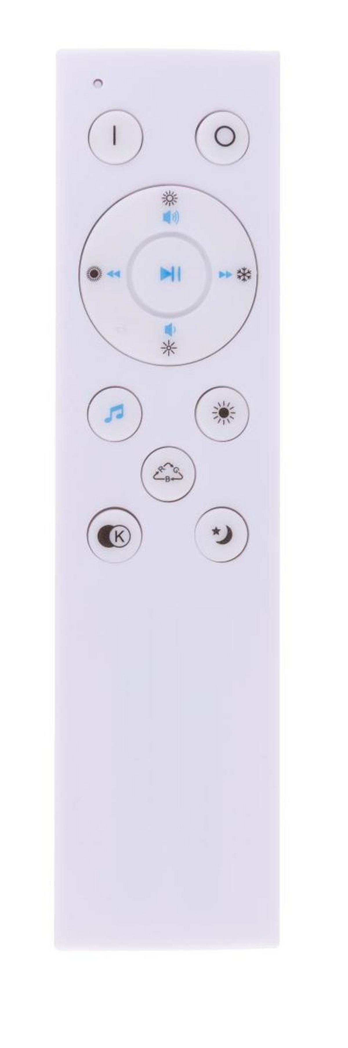 Stropna Led-svetilka Nicole, S Sijalko - bela, Basics, umetna masa (40/7cm) - Globo