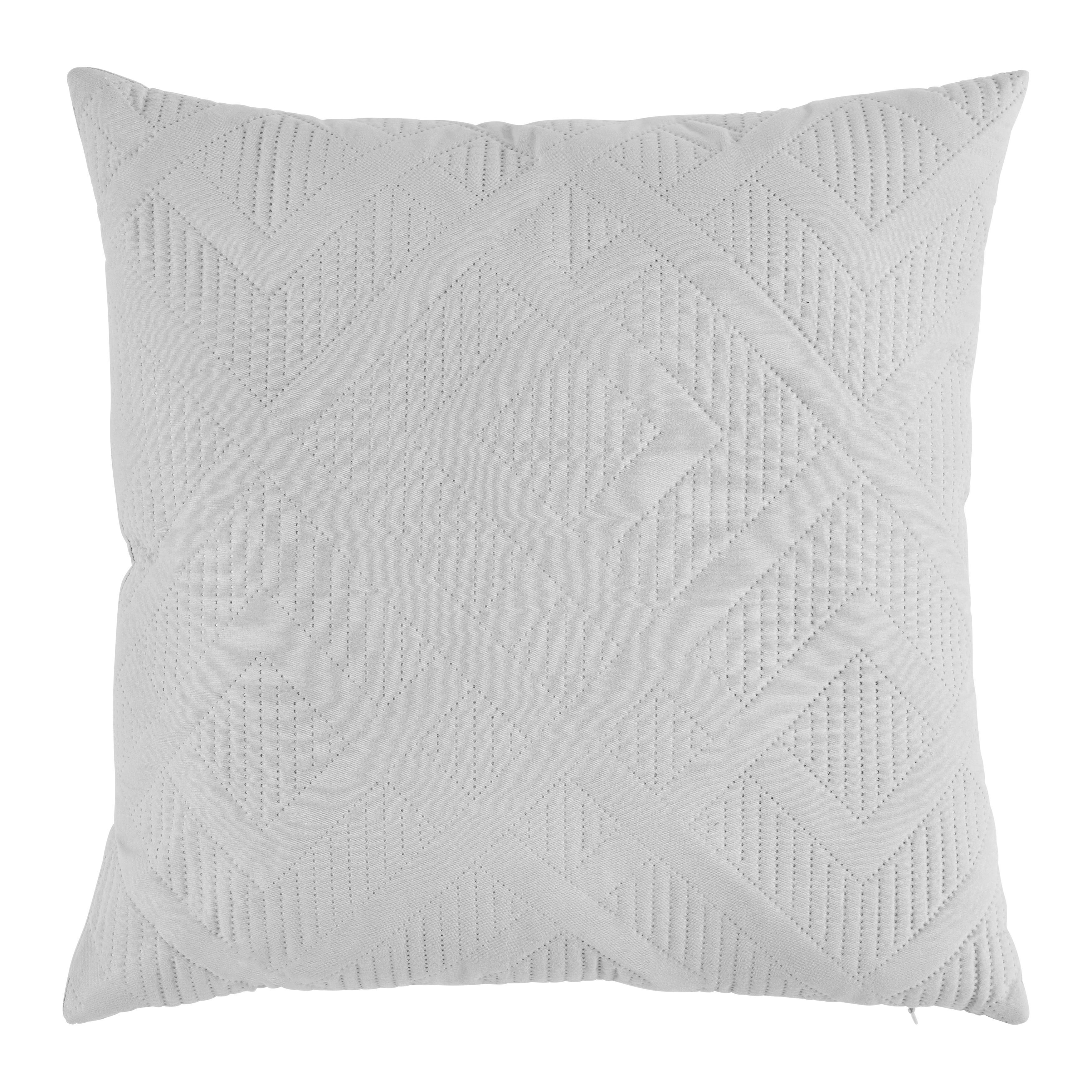 Zierkissen Selina Grau ca. 45x45cm - Grau, Konventionell (45/45cm) - Mömax