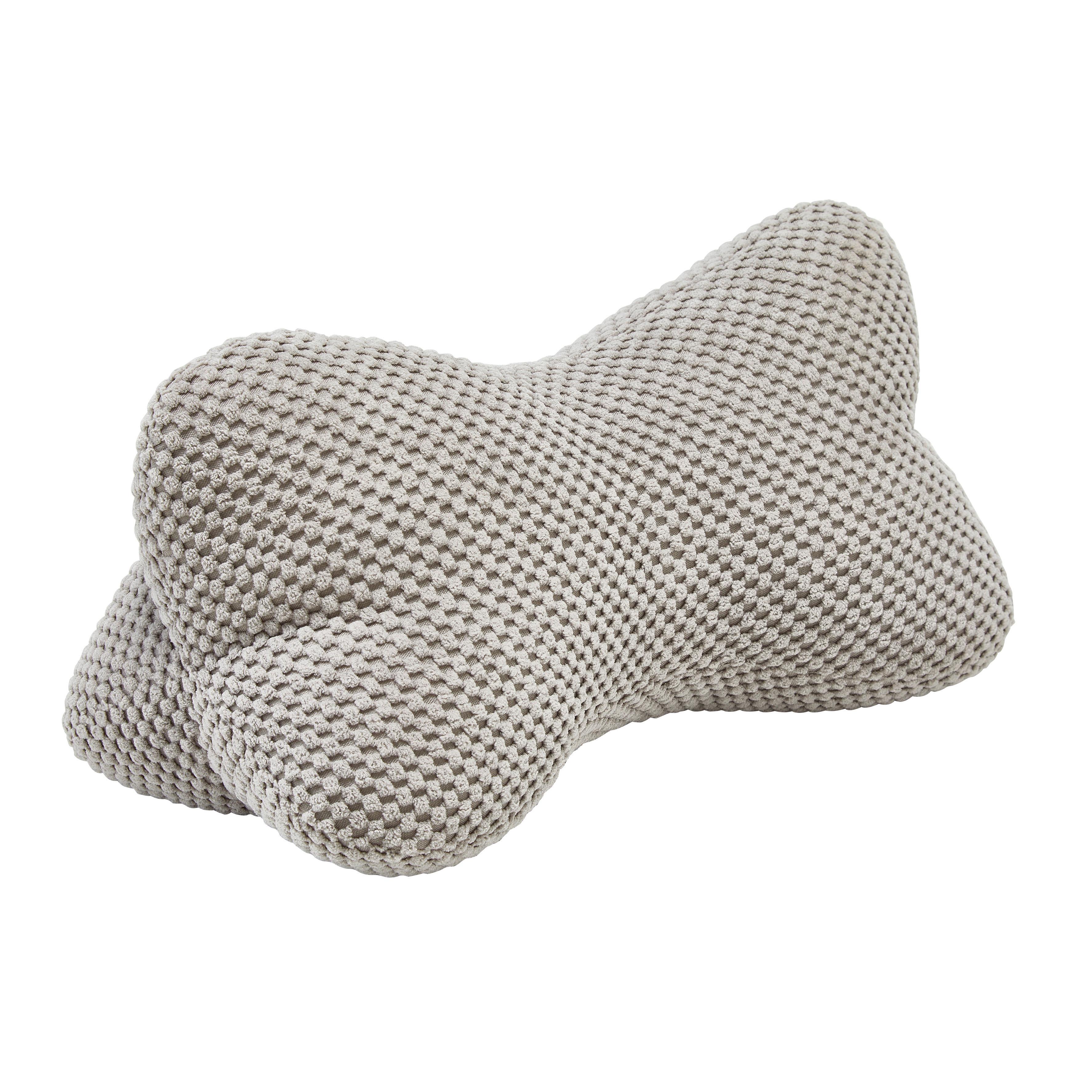 Nackenkissen Lone Hellgrau ca. 18x35cm - Hellgrau, Textil (18/35cm) - Mömax