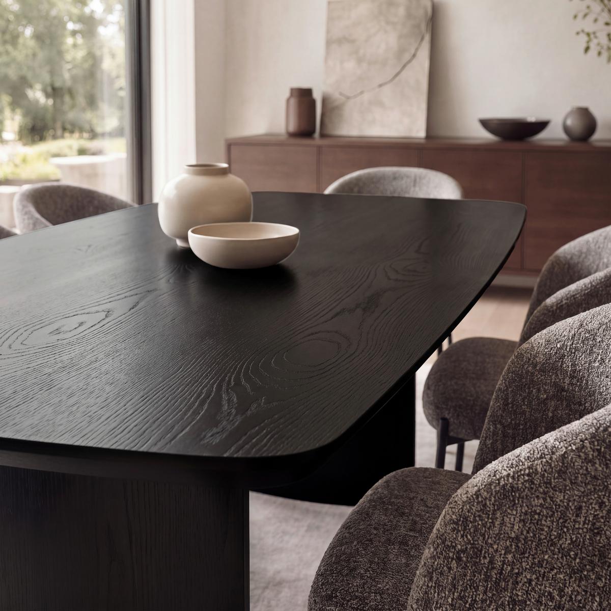 Esstisch Charlie Schwarz - Schwarz, MODERN, Holz/Holzwerkstoff (200/76/100cm) - Bessagi Home