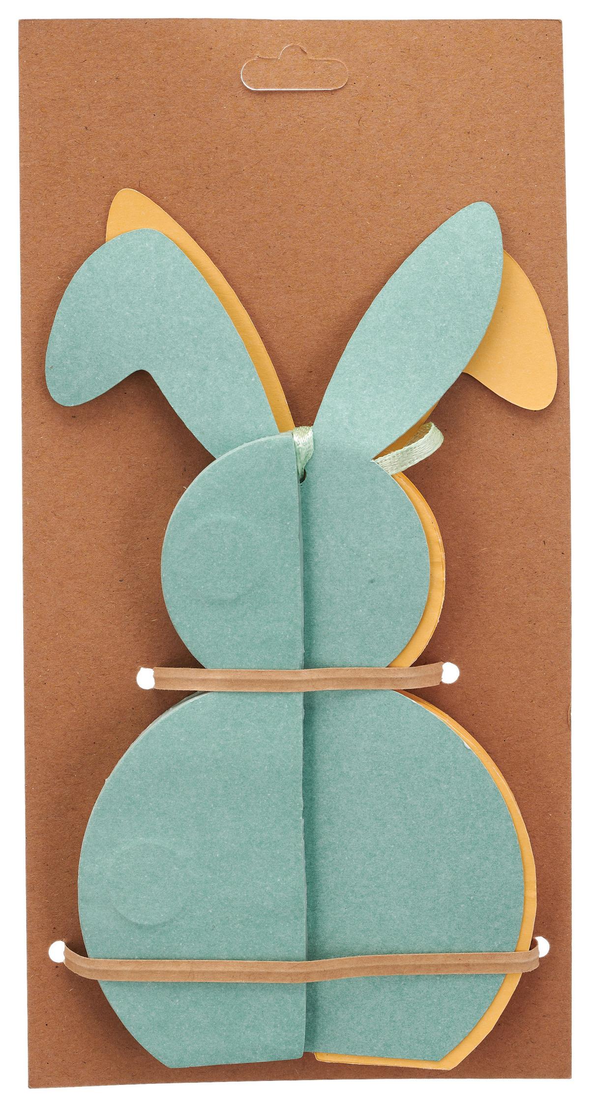 Dekohänger Paper I Gelb/Grün, 2 Stk. - Gelb/Mintgrün, KONVENTIONELL, Papier (8/11/8cm) - Mömax