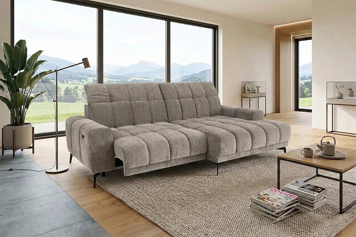 Kutna Garnitura Laya - boje senfa/taupe, Moderno, tekstil (250/155cm) - Premium Living