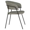 STOL MED ARMSTÖD ALICE -TOP- - grön/svart, Modern, metall/trä (53/80/59cm) - Mömax