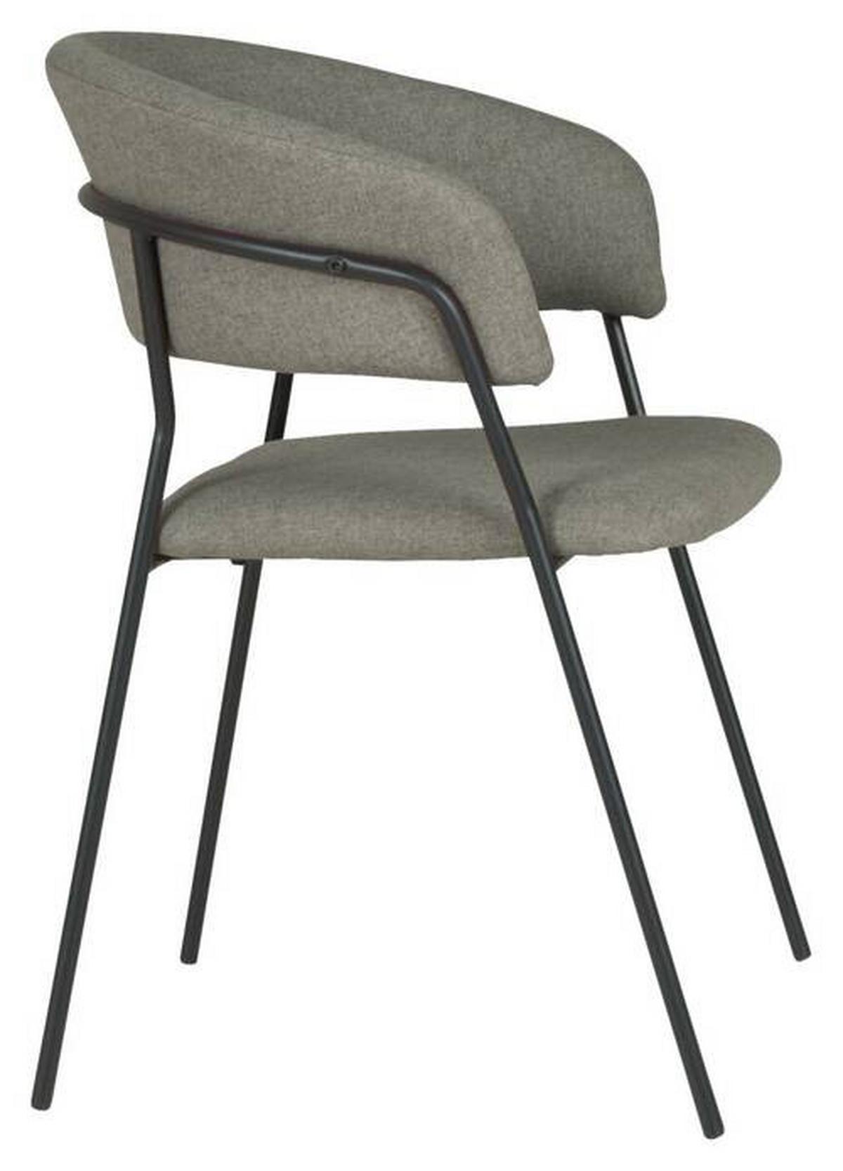 Armlehnstuhl Alice Grün - Schwarz/Grün, Modern, Holz/Textil (53/80/59cm) - Mömax