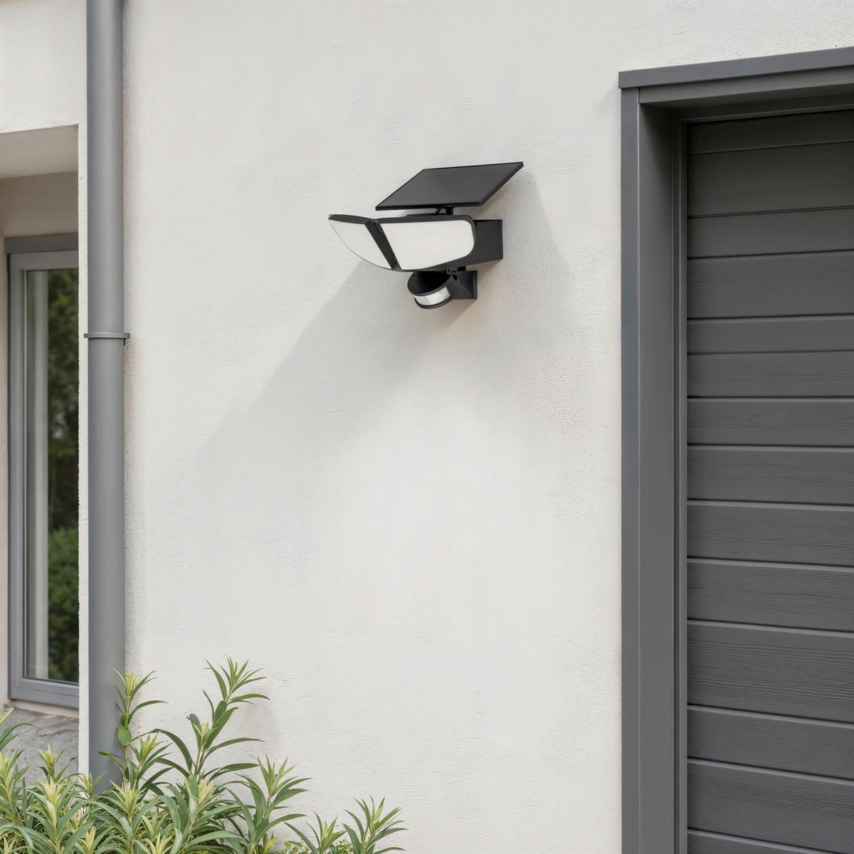 LAMPA ZEWNĘTRZNA LED TUCSON - czarny/opal, Basics, tworzywo sztuczne (25/27,5/20,8cm) - Ambia Garden