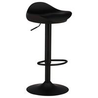 Barhocker-Set Adesto 2er-Set ca. 40x69 cm Schwarz - Schwarz, Design, Kunststoff/Metall (40/69/38cm) - Livetastic