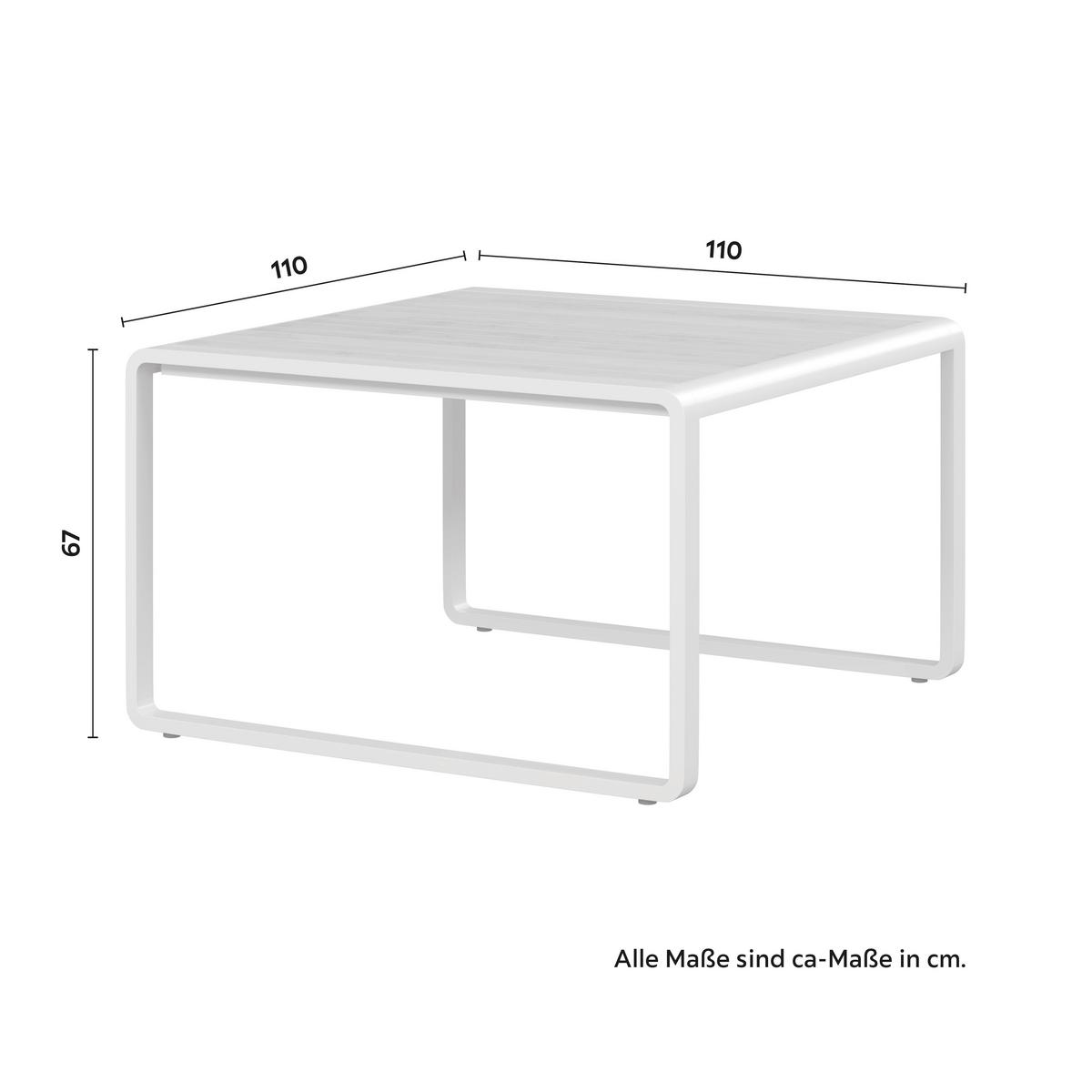 Jedilna Lounge Garnitura Aruba, Krem, Siva, 5-Delno - bela/svetlo siva, Moderno, kovina/umetna masa - Bessagi Garden