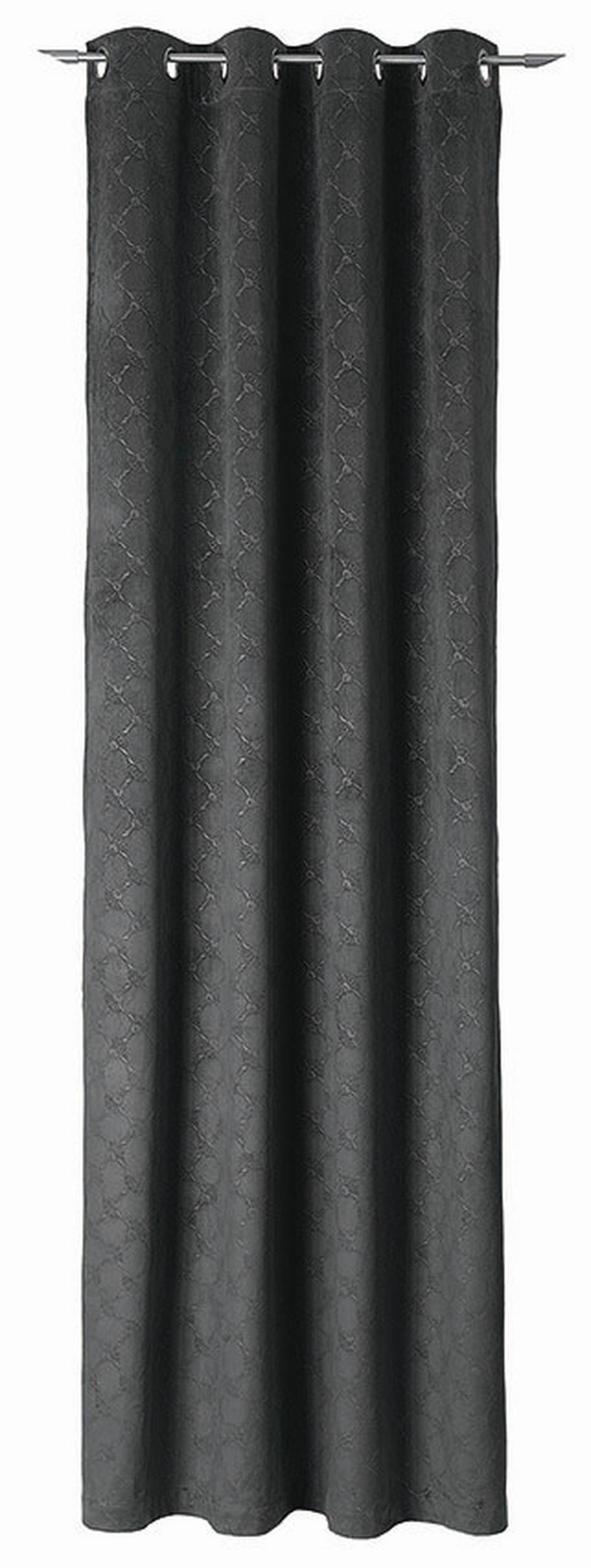 ZASŁONA NA PRZELOTKACH J-EMBOSS JOOP! - antracytowy, Design, tkanina (140/250cm) - Joop!