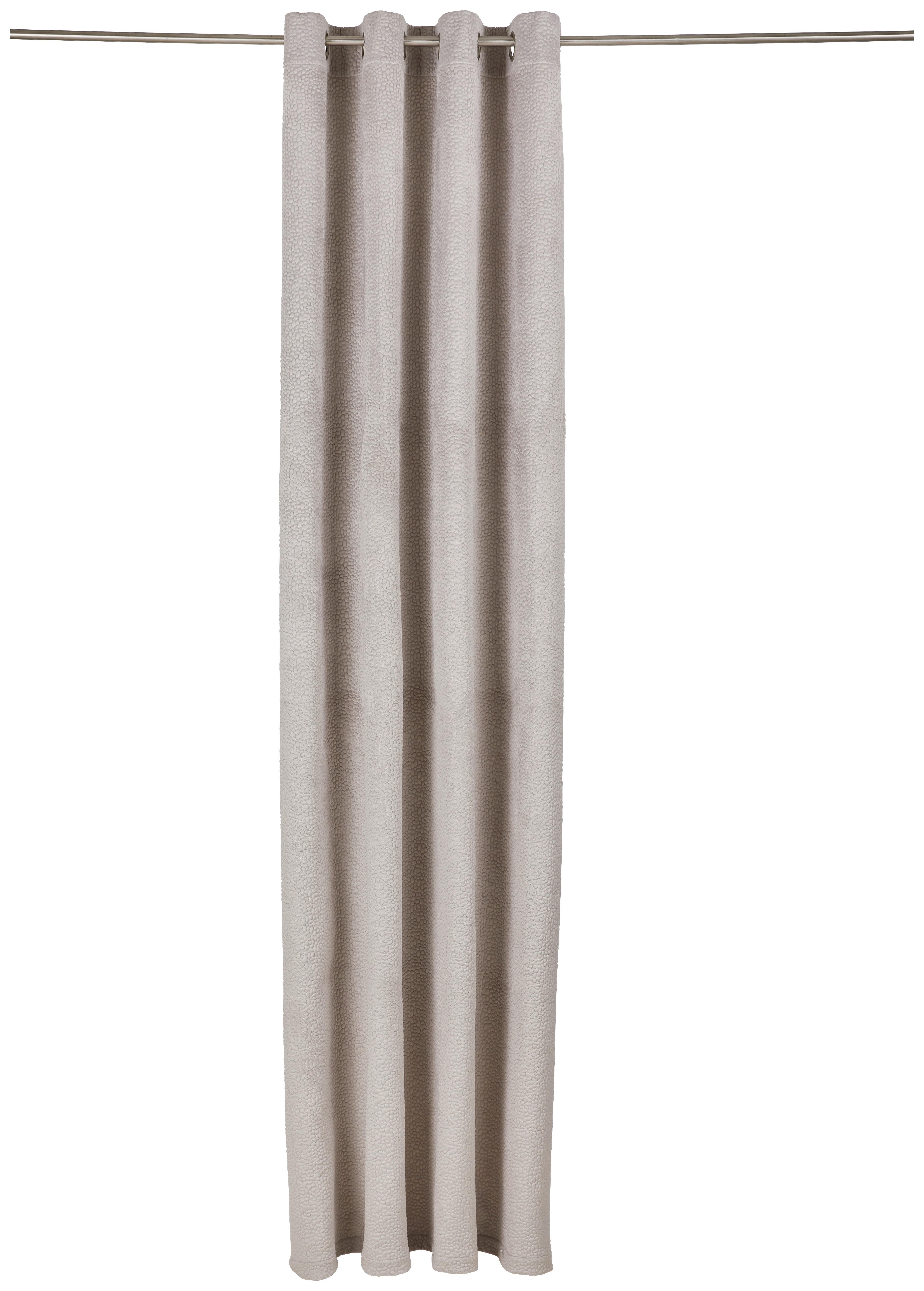 ZASŁONA NA PRZELOTKACH TENUTA - kolor srebrny, Design, tkanina (135/255cm) - Dieter Knoll