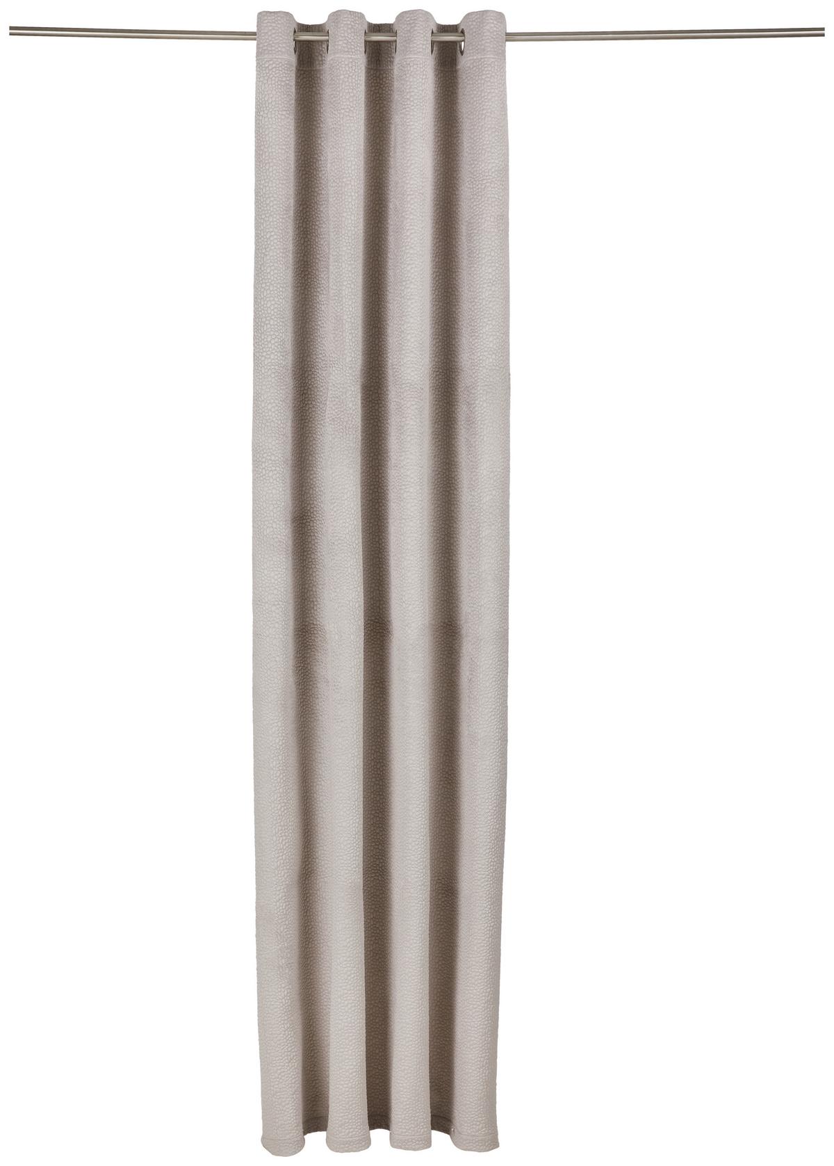 ZASŁONA NA PRZELOTKACH TENUTA - kolor srebrny, Design, tkanina (135/255cm) - Dieter Knoll