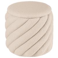 Ülőke Bézs Deho - bézs, Modern, faalapú anyag/textil (40/40cm)