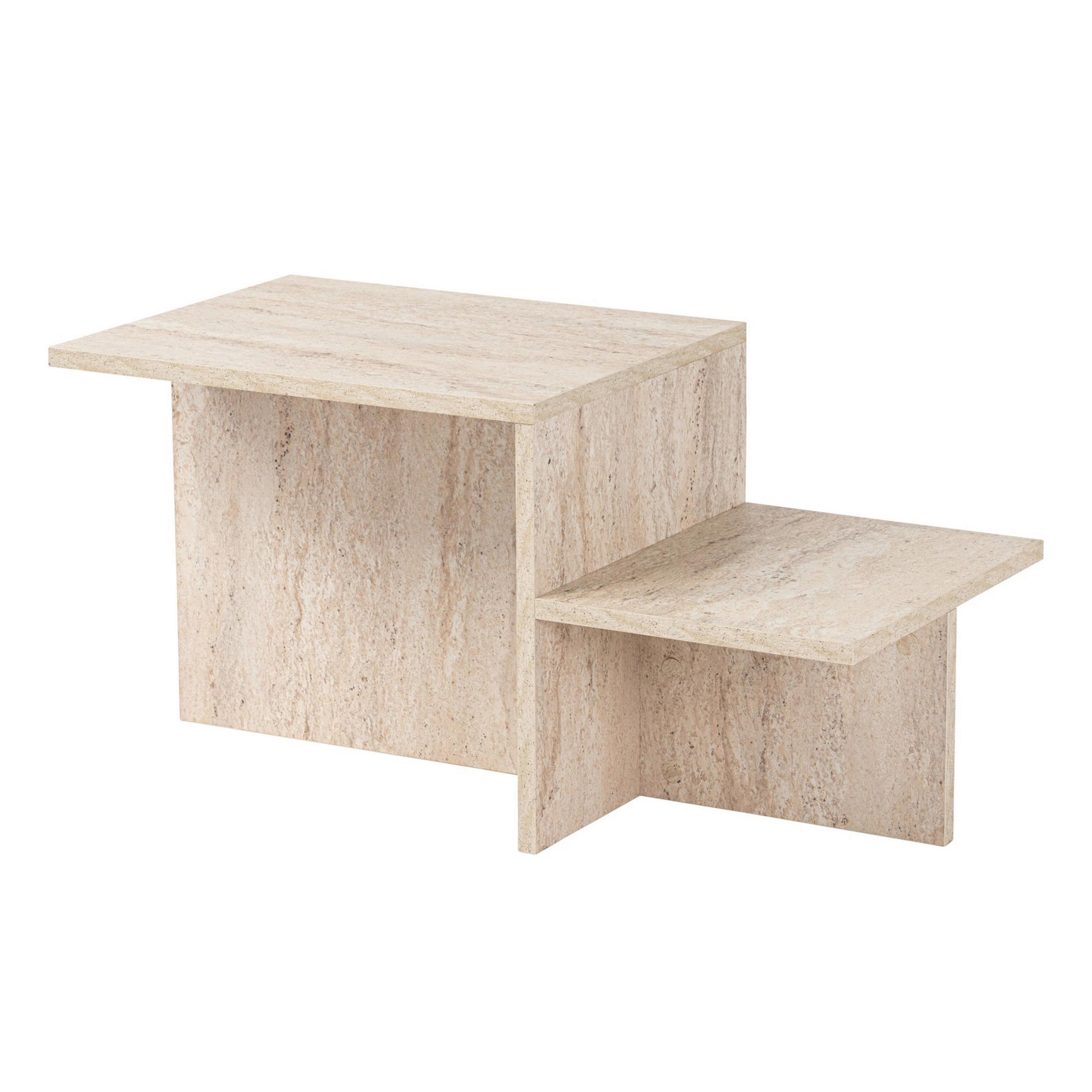 STOLIK KAWOWY HARMONY - kremowy, Design, materiał drewnopochodny (80/40/40-23cm) - MID.YOU