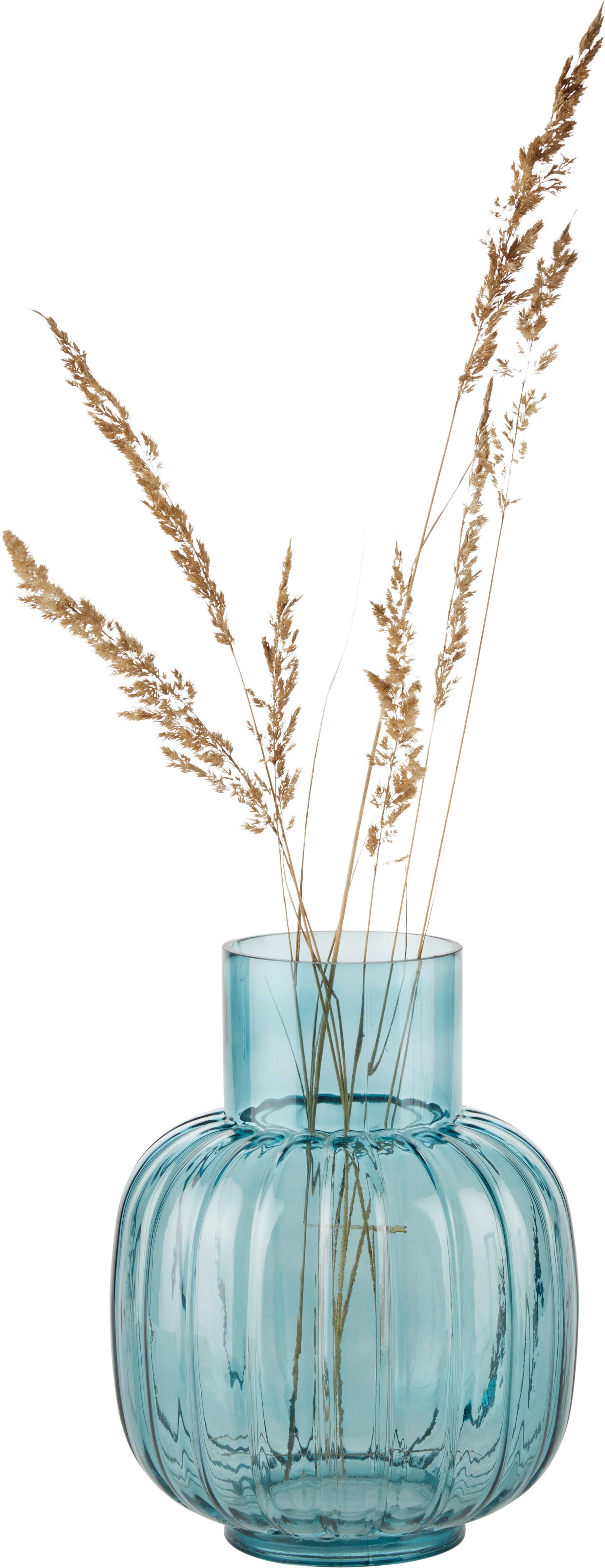 Vaza Paula I -Paz- - modra, Basics, steklo (20/26cm) - Modern Living