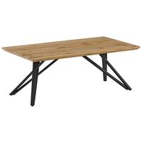 Stolić Turin - boje hrasta/crna, Moderno, drvni materijal/metal (110cm) - Modern Living