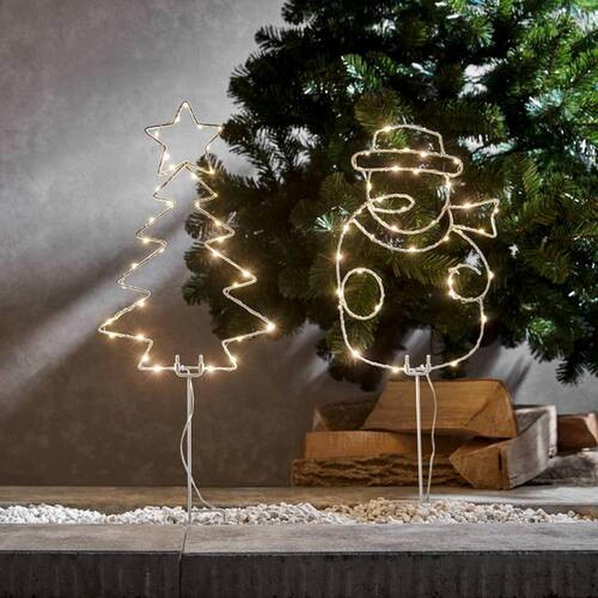 Led-díszlámpa Gabriel - fehér, Konventionell, fém (60cm) - Premium Living