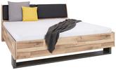 Bett in Eichefarben ca. 180x200cm - Eichefarben/Dunkelgrau, KONVENTIONELL, Holzwerkstoff/Kunststoff (186,4/95,5/221,8cm) - Modern Living