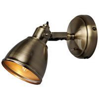 KINKIET FJÄLLBACKA - kolor mosiężny, Basics, metal (19,5/12/17cm) - Markslöjd